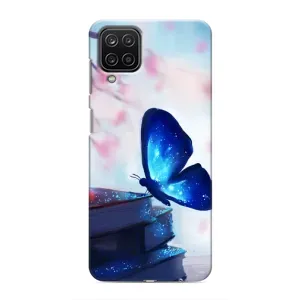 Силіконовий бампер з картинкою звірів для Samsung Galaxy M12 (Метелик синій)
