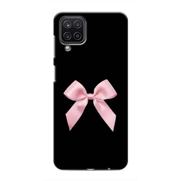 Чехол с рисунком «Бант на черном» для Samsung Galaxy M12