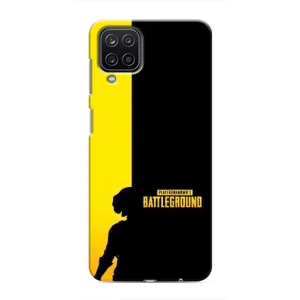 Чохол (TPU) з картинкою "Лого Пабг" на Самсунг Галаксі М12 (Battlegrounds)