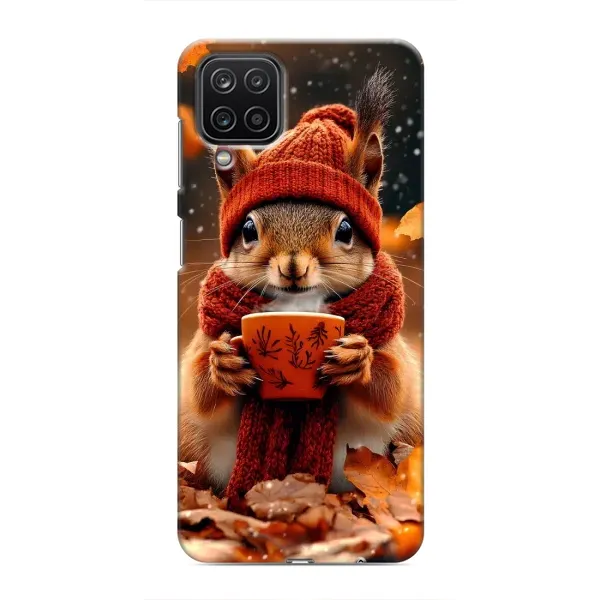 Чохол з малюнком «Білка з кавою» для Samsung Galaxy M12 Чохол з малюнком «Білка з кавою» для Samsung Galaxy M12