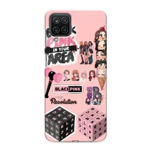 Чехлы с картинкой для Samsung Galaxy M12 (BLACK PINK коллаж)