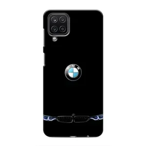 Силиконовый бампер с картинкой машины на Samsung Galaxy M12 (Черный BMW)