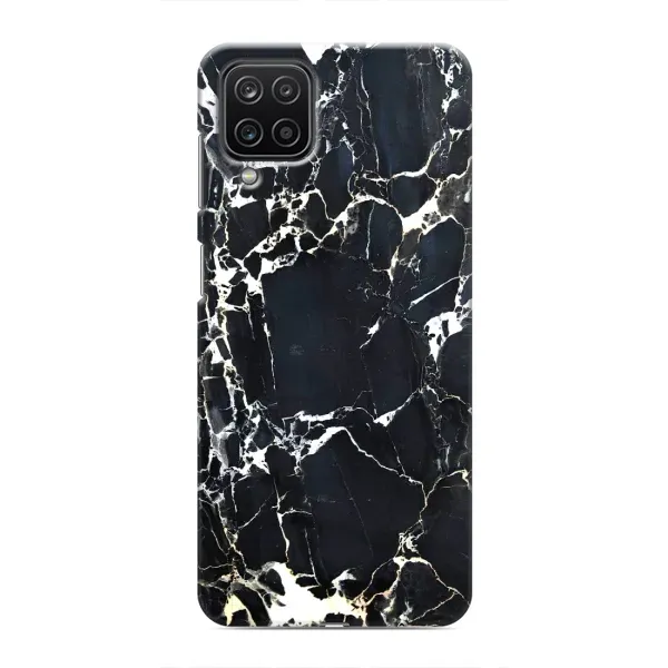 Чехол с рисунком «Чёрный мрамор» для Samsung Galaxy M12 Чехол с рисунком «Чёрный мрамор» для Samsung Galaxy M12