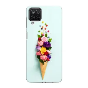Чохли з тематикою "КВІТИ" на Samsung Galaxy M12 (Квітка-морозиво)