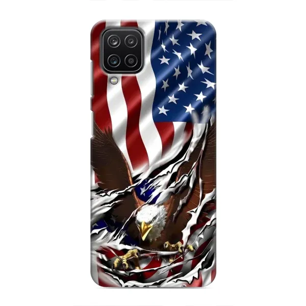 Чехол с рисунком «Флаг USA» для Samsung Galaxy M12 Чехол с рисунком «Флаг USA» для Samsung Galaxy M12