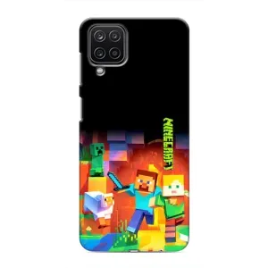 Чохли для Samsung Galaxy M12 (Персонажі МайнКрафт) (Герой Майнкрафт)