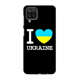 Чехол с Украинской символикой на Самсунг Галакси М12 (I Love Ukraine)