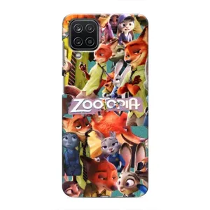Силиконовый чехол с принтом Зоотрополіс для Samsung Galaxy M12 (Коллаж героев)