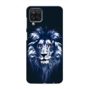 Чохол з картинкою на Samsung Galaxy M12 (Лев – синій)
