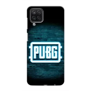 Чохол (TPU) з картинкою "Лого Пабг" на Самсунг Галаксі М12 (Лого PUBG)