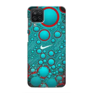 Силиконовый Чехол на Samsung Galaxy M12 с картинкой Nike (Найк зеленый)