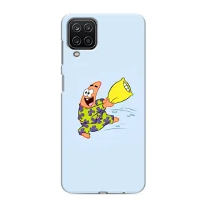 Чехлы с Патриком на Samsung Galaxy M12 (Патрик с подушкой)