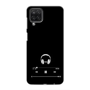 Чехол с картинками на черном фоне для Samsung Galaxy M12 (Плеер)
