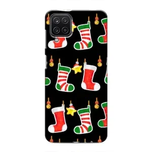 Силиконовый бампер на рождество для Samsung Galaxy M12 (Рождественские подарки)