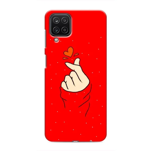 Чехол с рисунком «Сердце на красном» для Samsung Galaxy M12 Чехол с рисунком «Сердце на красном» для Samsung Galaxy M12