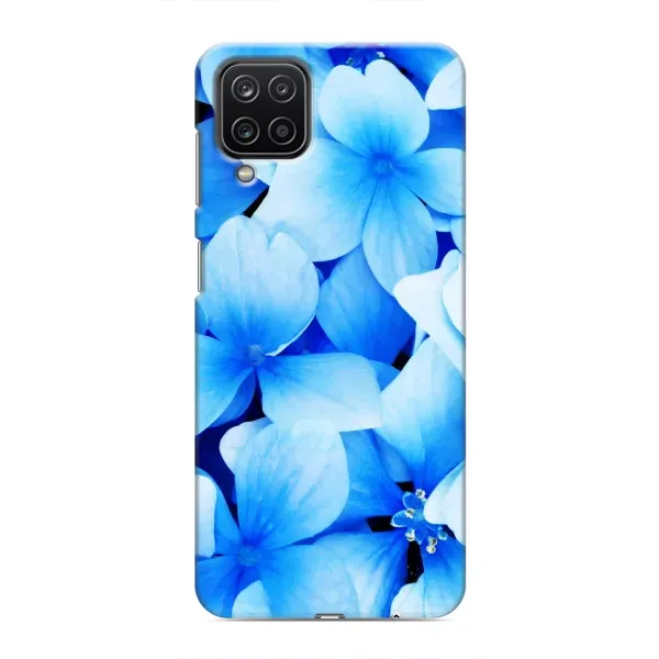 Чехол с рисунком «Синие цветы» для Samsung Galaxy M12 Чехол с рисунком «Синие цветы» для Samsung Galaxy M12