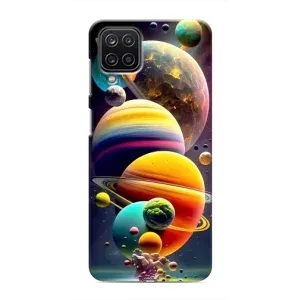 Чехол (ТПУ) с планетами на Samsung Galaxy M12 (Солнечна система)