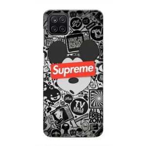 Чехол с Брендами одежды на Самсунг Галакси М12 (Supreme Маус)