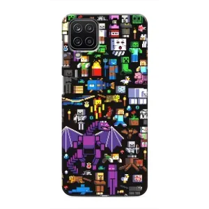 Чохол майнкрафт для Samsung Galaxy M12 (Усі персонажі)