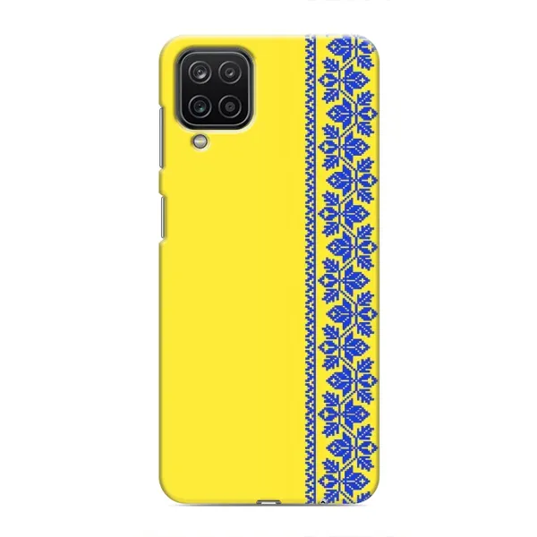 Чехол с рисунком «Вышиванка на желтом» для Samsung Galaxy M12 Чехол с рисунком «Вышиванка на желтом» для Samsung Galaxy M12