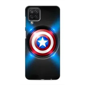 Чехол с Щитом Капитана Америки на Samsung Galaxy M12 (Яркий Щит Капитана)