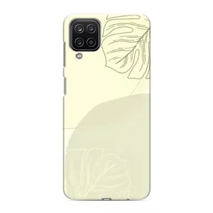 Чохол квітковий дизайн для Samsung Galaxy M12 (Зелений фон)