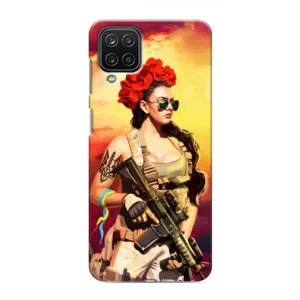 ЗСУ Чехлы (TPU) для Samsung Galaxy M12 (Женщина солдат)
