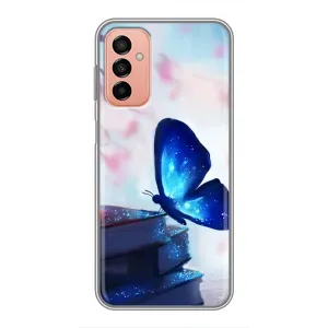 Силіконовий бампер з картинкою звірів для Samsung Galaxy M13 (Метелик синій)