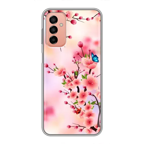Чехол с рисунком «Бабочки на сакуре» для Samsung Galaxy M13 Чехол с рисунком «Бабочки на сакуре» для Samsung Galaxy M13