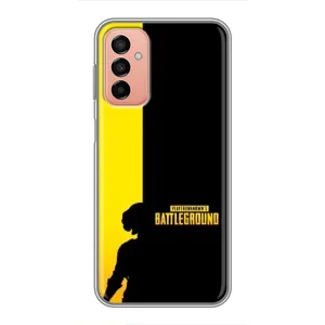 Чехол (TPU) с картинкой "Лого Пабг" на Самсунг Галакси М13 (Battlegrounds)