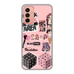 Чехлы с картинкой для Samsung Galaxy M13 (BLACK PINK коллаж)