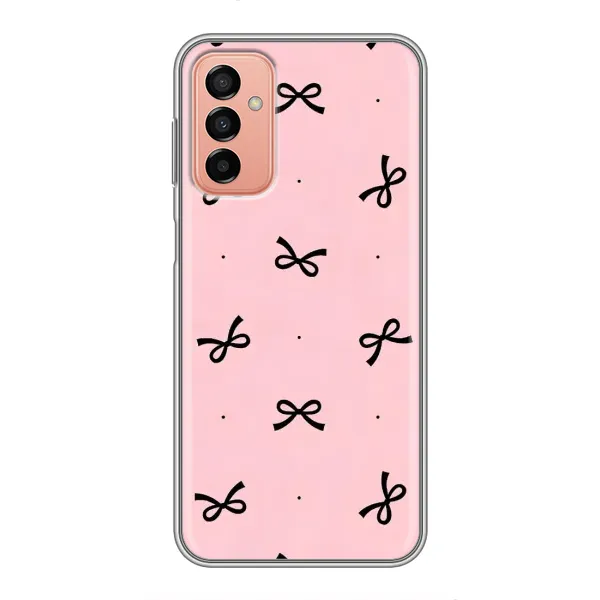 Чехол с рисунком «Черные бантики» для Samsung Galaxy M13 Чехол с рисунком «Черные бантики» для Samsung Galaxy M13