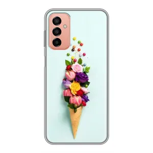 Чехлы с тематикой "ЦВЕТЫ" на Samsung Galaxy M13 (Цветок-мороженное)
