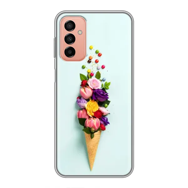 Чехол с рисунком «Цветок-мороженное» для Samsung Galaxy M13 Чехол с рисунком «Цветок-мороженное» для Samsung Galaxy M13