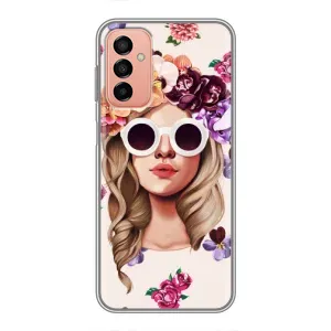 Чехол с картинкой Модные Девчонки Samsung Galaxy M13 (Девушка в очках)