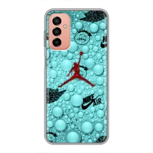 Силиконовый Чехол Nike Air Jordan на Самсунг Галакси М13 (Джордан Найк)
