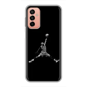 Силиконовый Чехол Nike Air Jordan на Самсунг Галакси М13 (Джордан)