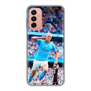 Чехлы с принтом для Samsung Galaxy M13 Футболист (фанаты Холанда)