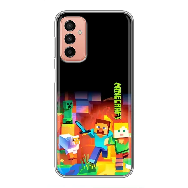 Чехол с рисунком «Герой Майнкрафт» для Samsung Galaxy M13 Чехол с рисунком «Герой Майнкрафт» для Samsung Galaxy M13