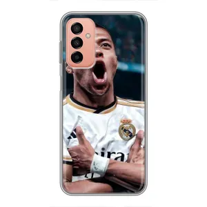 Чехол (TPU) с Футболистом на Samsung Galaxy M13 (Гол Мбаппе)
