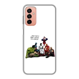 Чехлы для Samsung Galaxy M13 (Для Христиан) (Иисус супергерой)