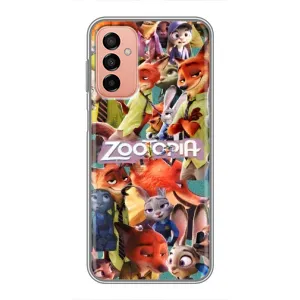 Силиконовый чехол с принтом Зоотрополіс для Samsung Galaxy M13 (Коллаж героев)