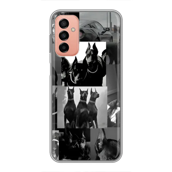 Чехол с рисунком «Коллаж Доберман» для Samsung Galaxy M13 Чехол с рисунком «Коллаж Доберман» для Samsung Galaxy M13
