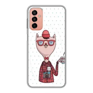 Чехол на тематику: Коты для Samsung Galaxy M13 (Кот аристократ)