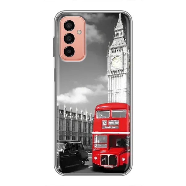 Чехол с рисунком «Красный автобус» для Samsung Galaxy M13 Чехол с рисунком «Красный автобус» для Samsung Galaxy M13
