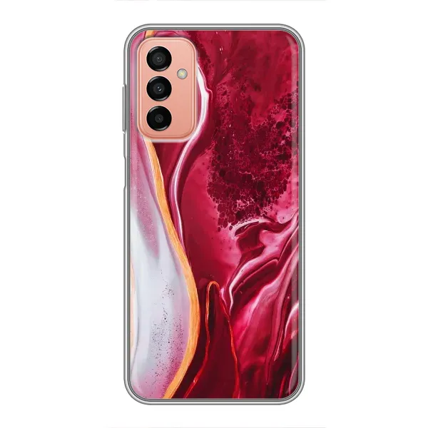 Чехол с рисунком «Красный мрамор» для Samsung Galaxy M13 Чехол с рисунком «Красный мрамор» для Samsung Galaxy M13