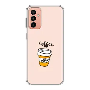 Чехол с изображением вкусной еды для Samsung Galaxy M13 (Кружка кофе)