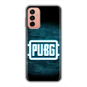 Чехол (TPU) с картинкой "Лого Пабг" на Самсунг Галакси М13 (Лого PUBG)