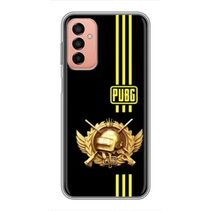 Чехол (TPU) с картинкой "Лого Пабг" на Самсунг Галакси М13 (Лого PUPG)