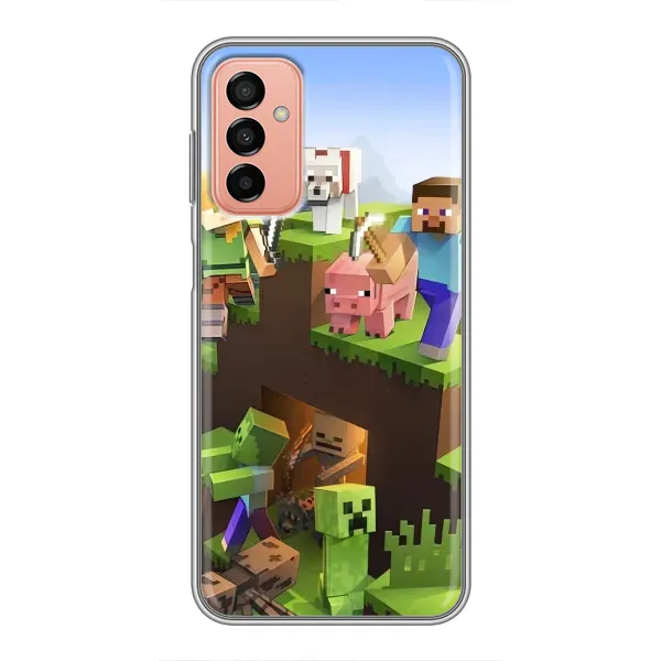 Чехол с рисунком «Майн-крафт» для Samsung Galaxy M13 Чехол с рисунком «Майн-крафт» для Samsung Galaxy M13
